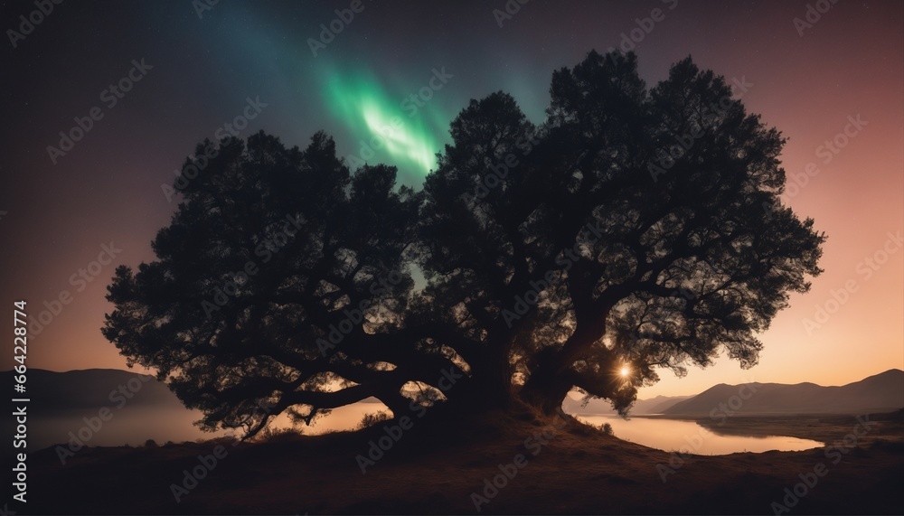 Fototapeta premium Magical Landscapes: Wallpapers depicting beautiful natural views, such as mountains, lakes, beaches, forests, or fields.