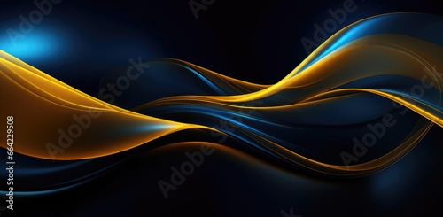 Blue and gold abstract background