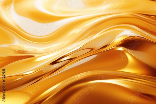 Abstract gold wave background