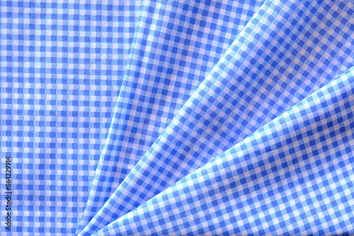 blue and white fabric