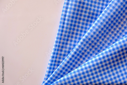 blue and white fabric