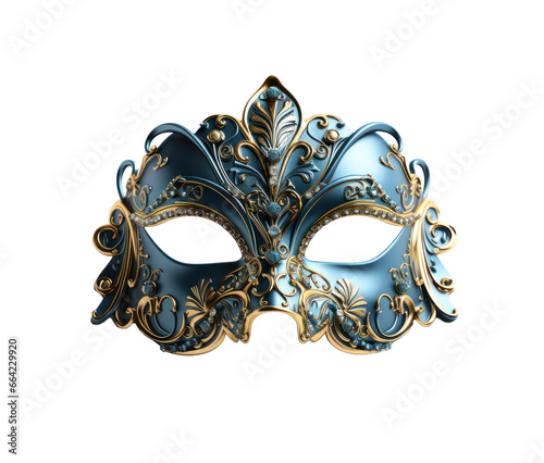 Carnival mask isolated on white transparent background, PNG