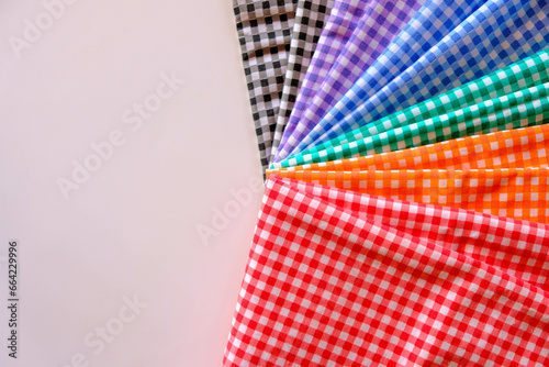 close up of colorful fabric