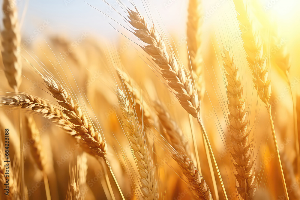 Closeup Shot Captures Sunny Field Of Wheat Closeup Shot Captures Sunny Field Of Wheat