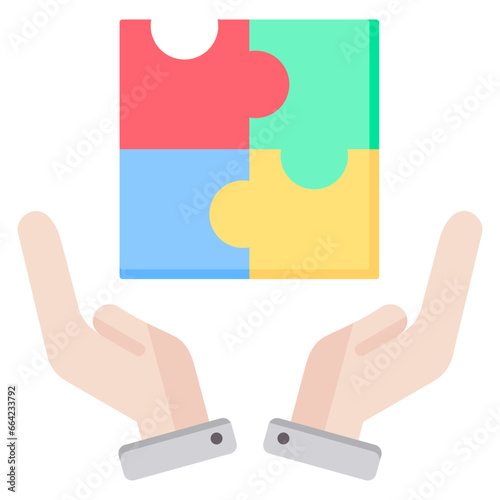 Combination Flat Icon