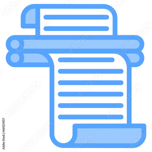 Laminating Blue Icon