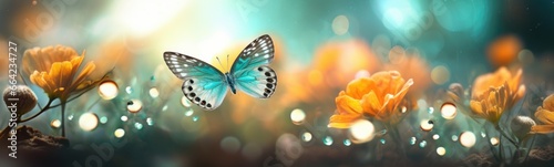 Beautiful butterflies background © kramynina