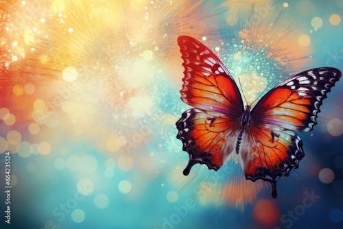 Beautiful butterflies background © kramynina