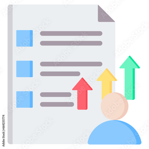 Personal Development Planning Flat Icon