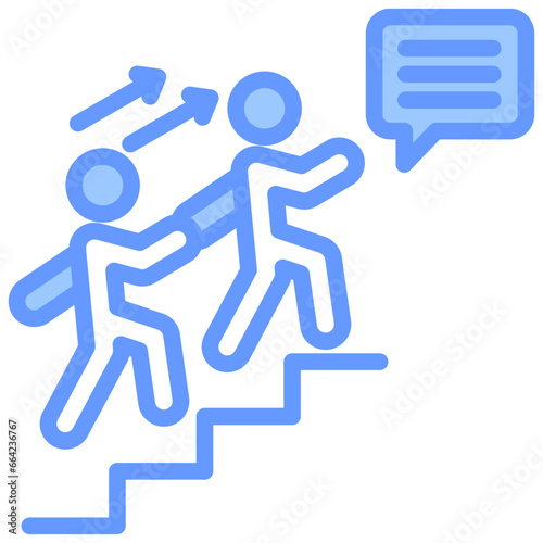 Mentorship Blue Icon