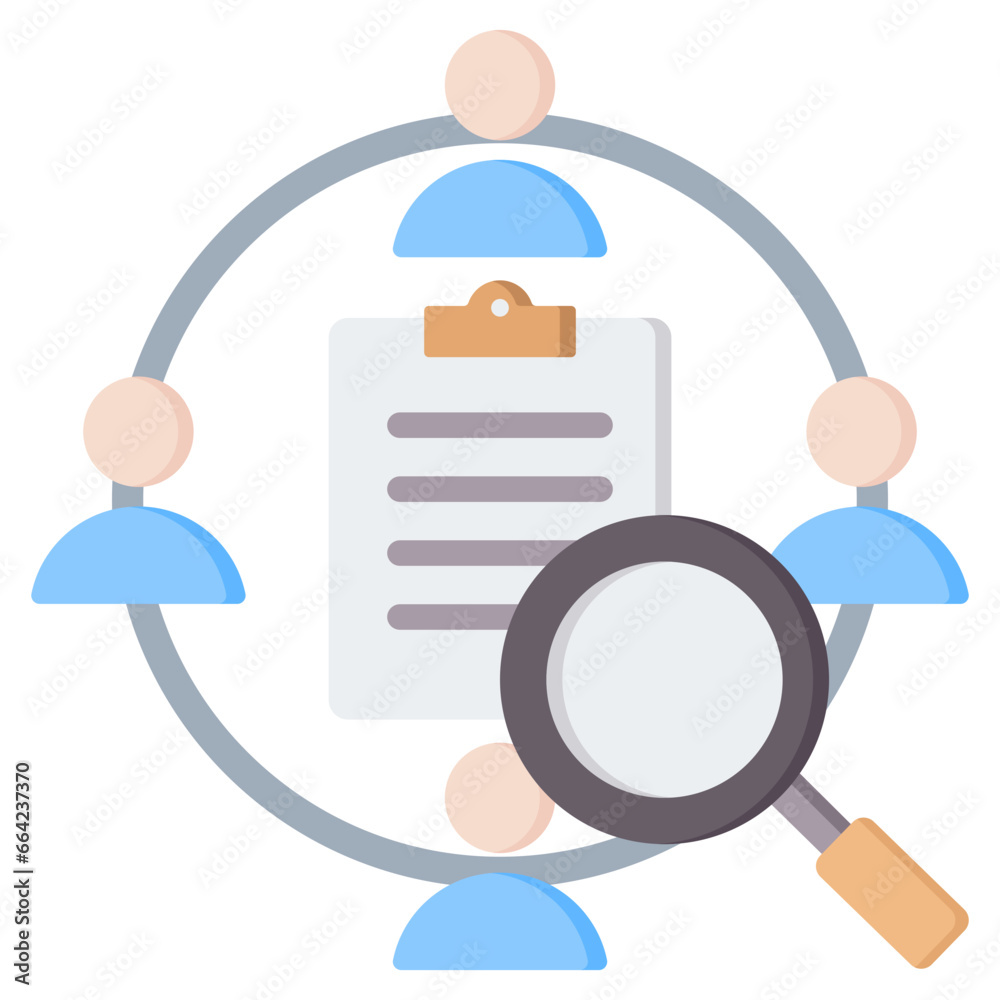 Obraz premium Study Team Flat Icon