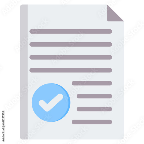 Informed Consent Flat Icon