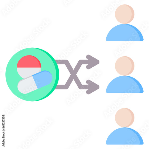 Randomization Flat Icon