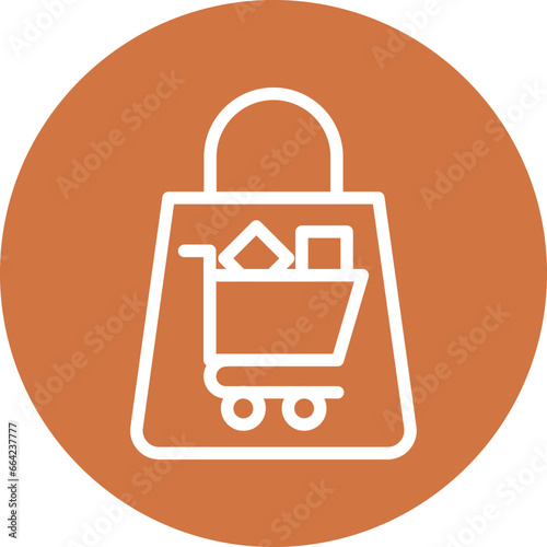 Vector Design Shopping Bag Icon Style