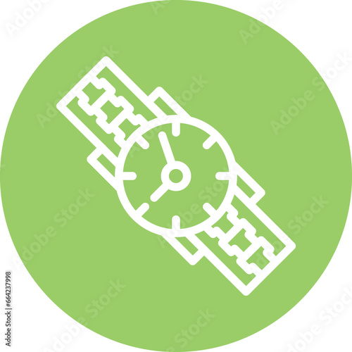 Vector Design Wristwatch Icon Style