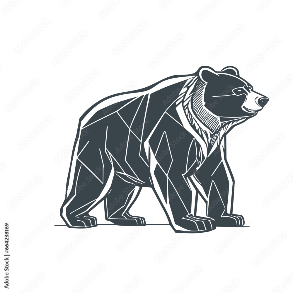 The bear symbolizes art design stock illustration The bear symbolizes art design stock illustration