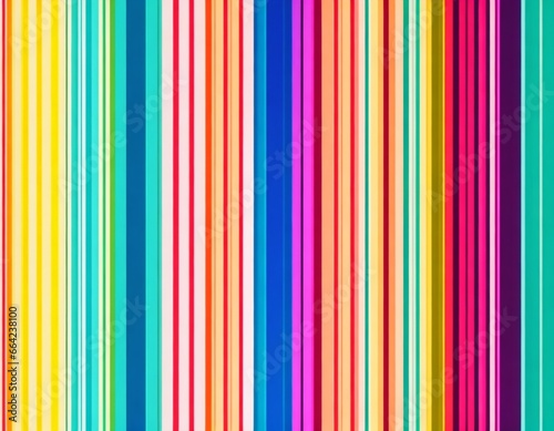 Colorful vertical lines and background neon rays. Ai generated.