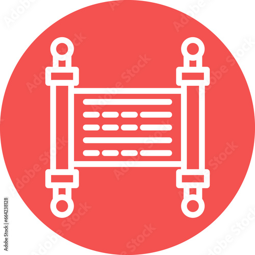 Vector Design Torah Icon Style