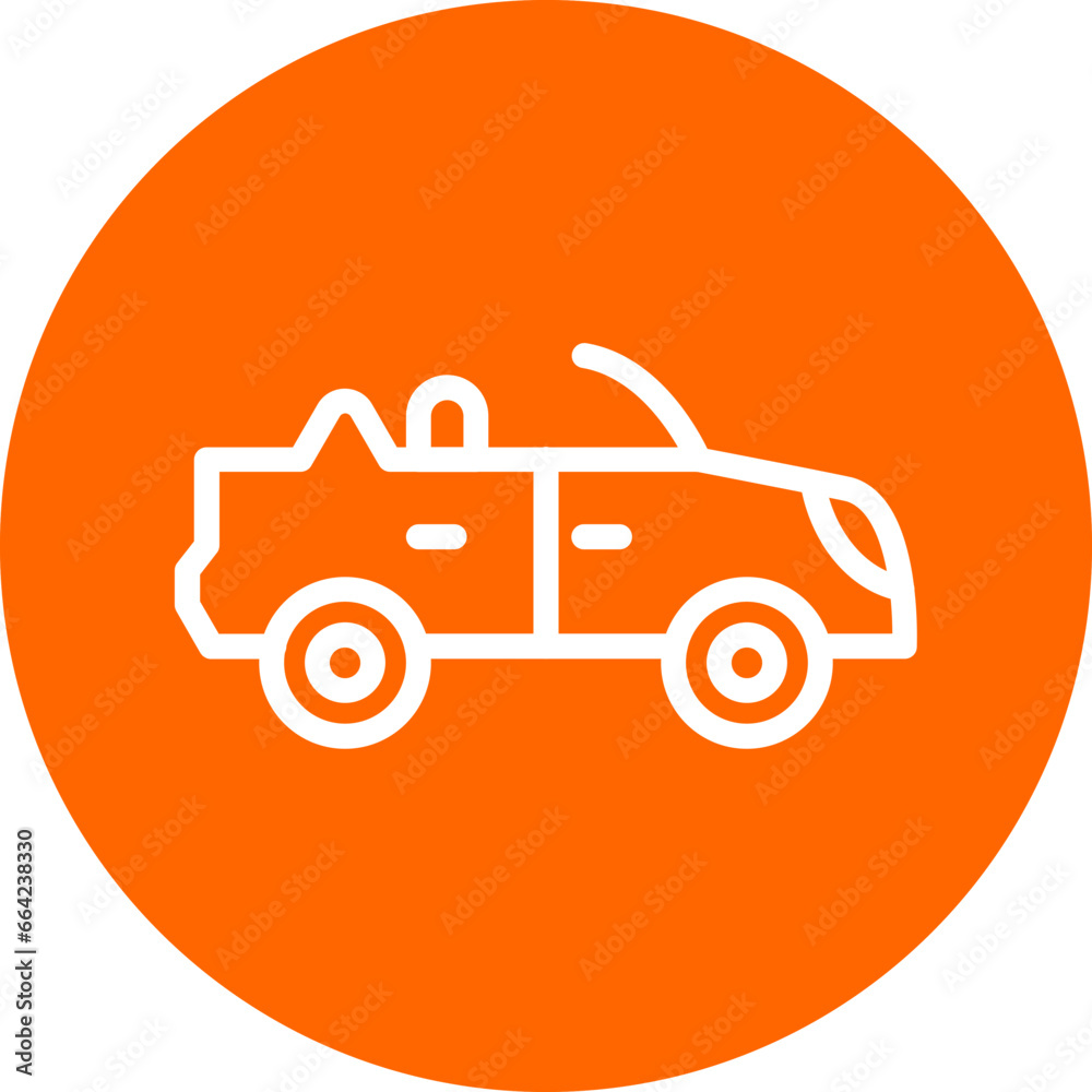 Vector Design Convertible Car Icon Style Vector Design Convertible Car Icon Style