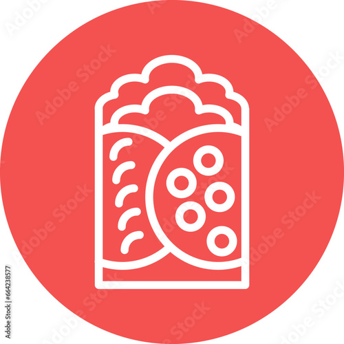 Vector Design Chimichanga Icon Style