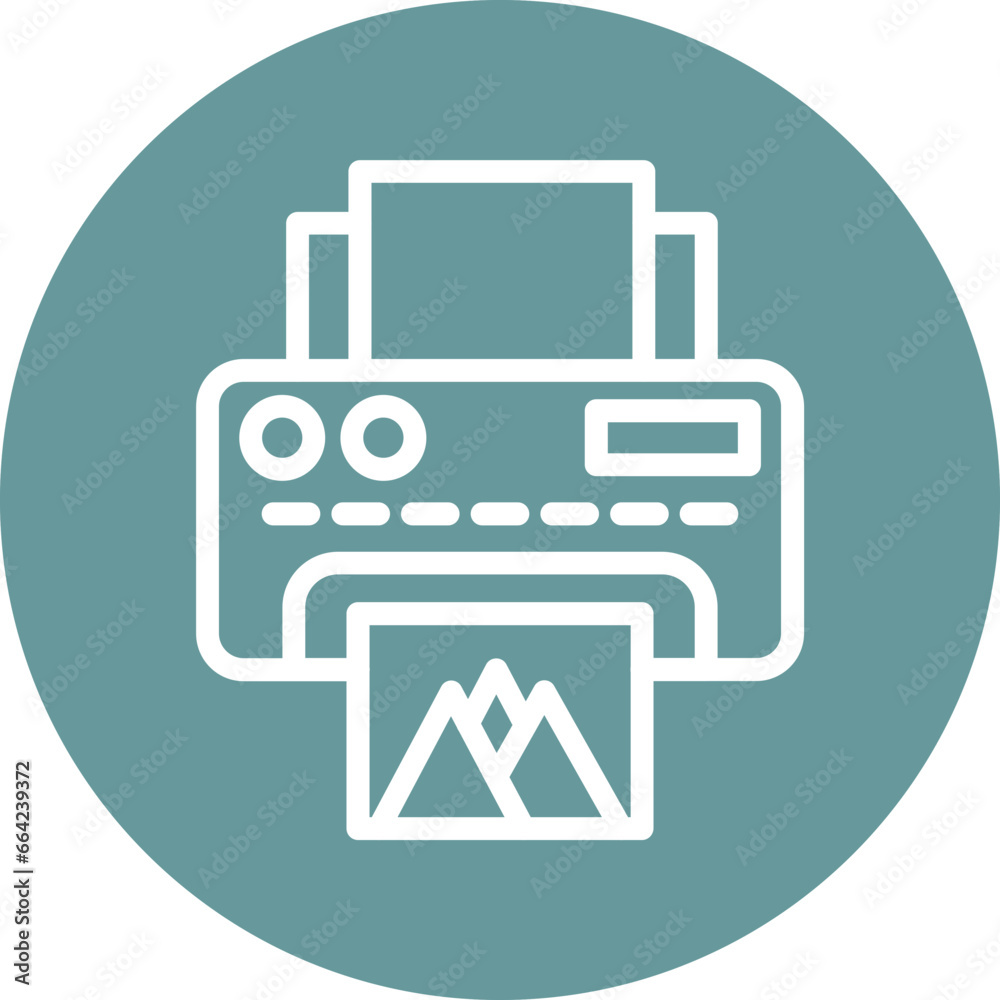 Vector Design Printer Icon Style