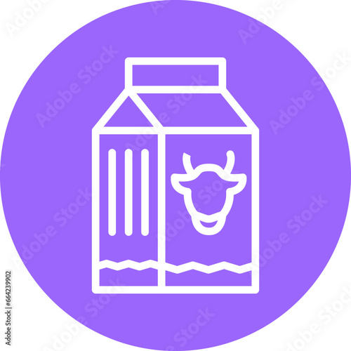 Vector Design Milk Box Icon Style