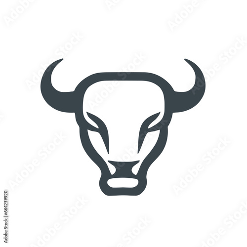 The bull symbolizes art design stock illustration. A symbol of virility, sovereignty, and wealth

