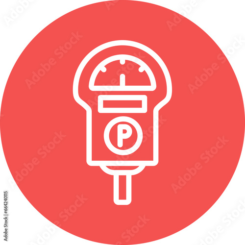 Vector Design Parking Meter Icon Style