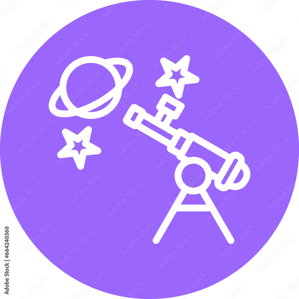 Vector Design Astronomy Icon Style Vector Design Astronomy Icon Style