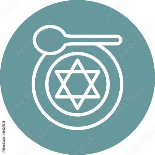 Vector Design Kosher Icon Style