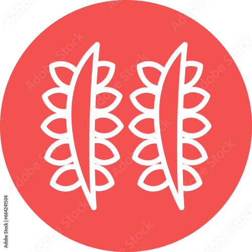 Vector Design Sheaf of Rice Icon Style