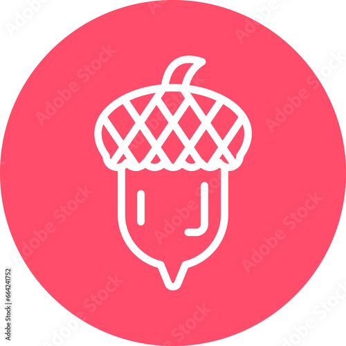 Vector Design Acorn Icon Style