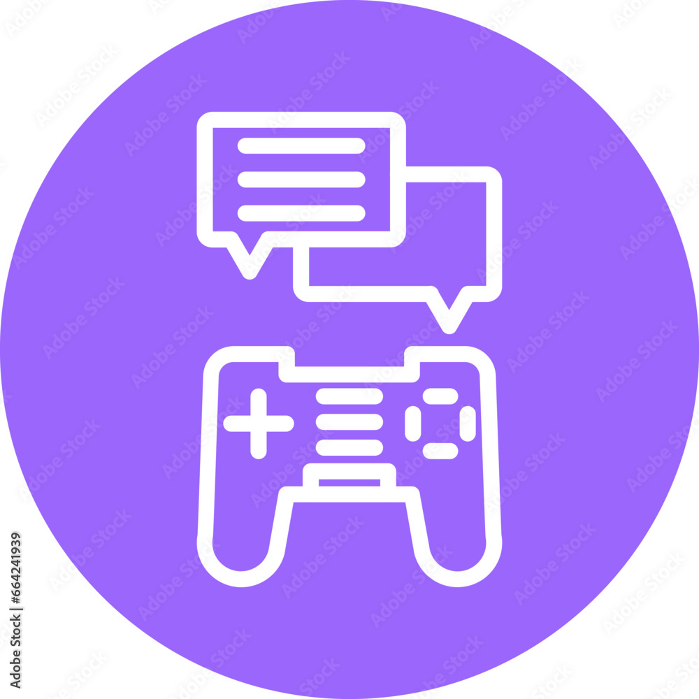 Vector Design Game Chat Icon Style