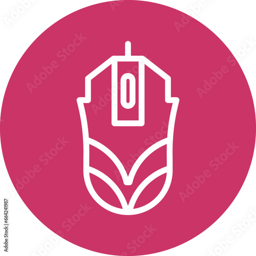 Vector Design Gaming Mouse Icon Style