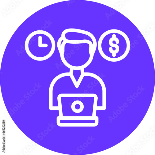 Vector Design Freelancing Icon Style
