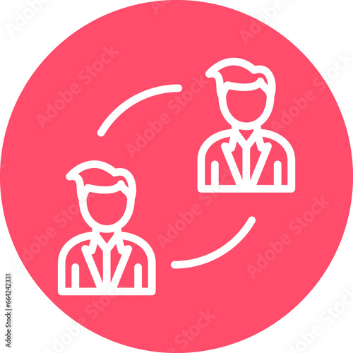 Vector Design P2P Lending Icon Style