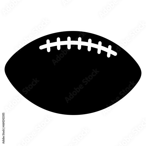 American football Silhouette vector art black Clipart isolated on a white background