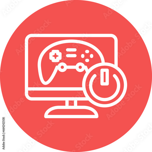 Vector Design Game Activation Icon Style
