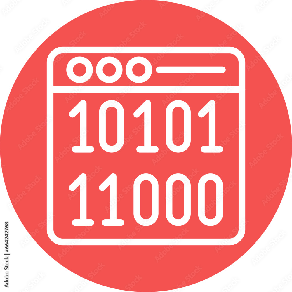 Vector Design Binary Icon Style Vector Design Binary Icon Style