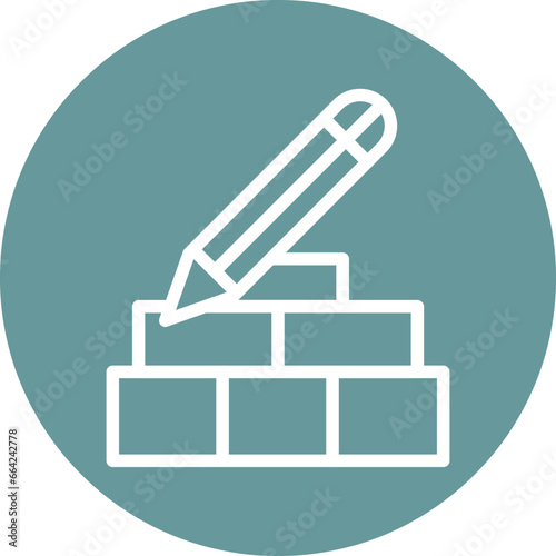 Bild auf Leinwand Vector Design Build Icon Style