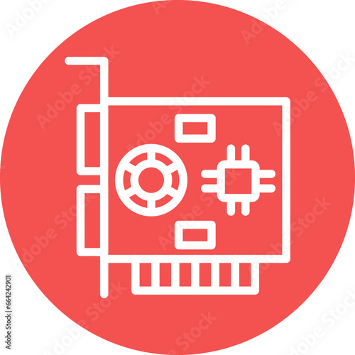 Vector Design Gpu Icon Style