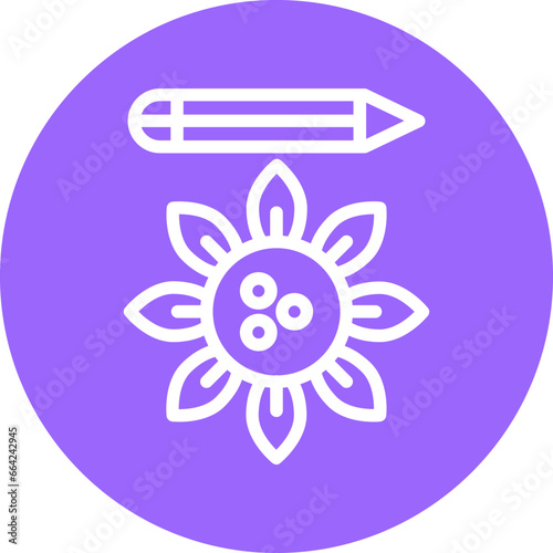 Vector Design Bio Art Icon Style
