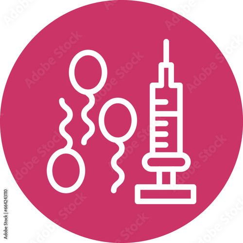 Vector Design In Vitro Fertilization Icon Style