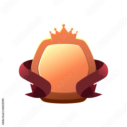 Bronze Game badge, template icon