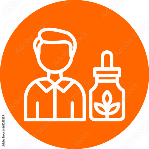 Vector Design Cbd Oil Users Icon Style
