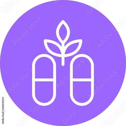 Vector Design Cbd Capsules Icon Style