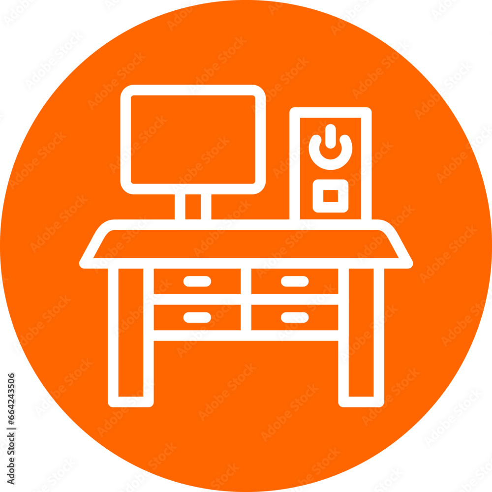 Vector Design Workplace Icon Style Vector Design Workplace Icon Style