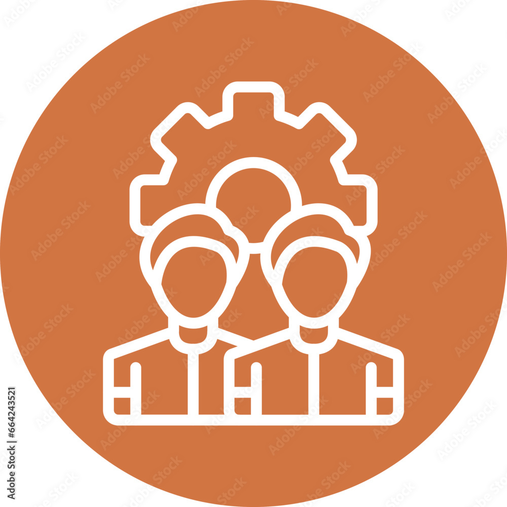 Vector Design Management Team Icon Style Vector Design Management Team Icon Style