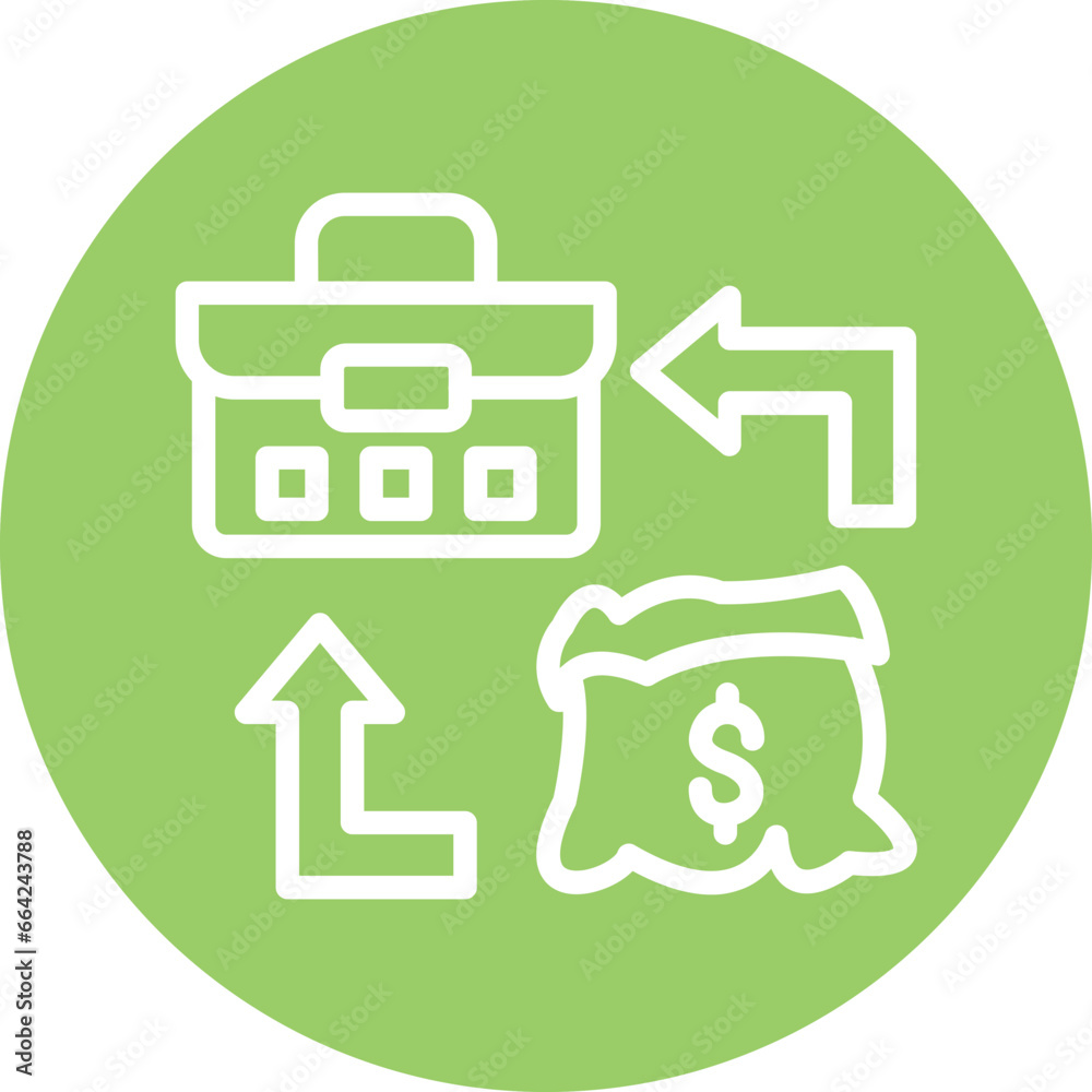 Vector Design Investment Icon Style Vector Design Investment Icon Style