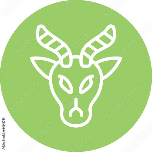 Vector Design Gazelle Icon Style